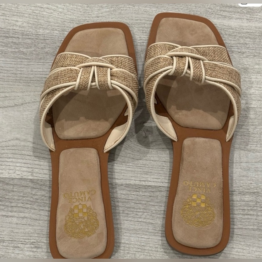Vince Camuto flat woven sandal 8